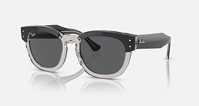 S*T様 Ray-Ban MEGA HAWKEYE RB02985F サングラス MEGA HAWKEYE Sunglasses in Grey On Transparent and Clear/Blue (53