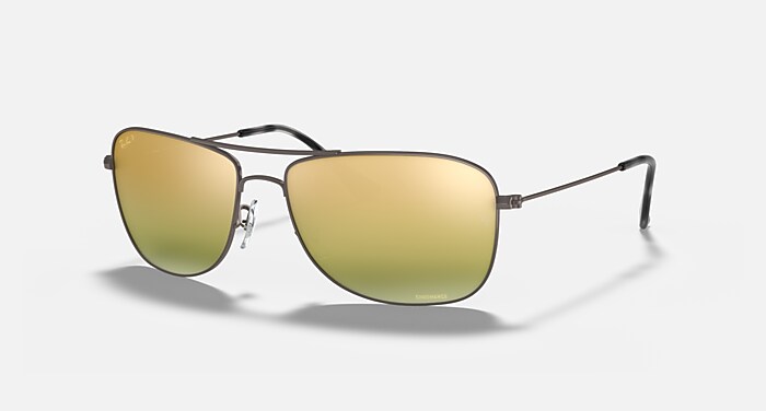 【bannai】 RB3543 POLARIZED+ LENSES Sunglasses in Gunmetal and Green