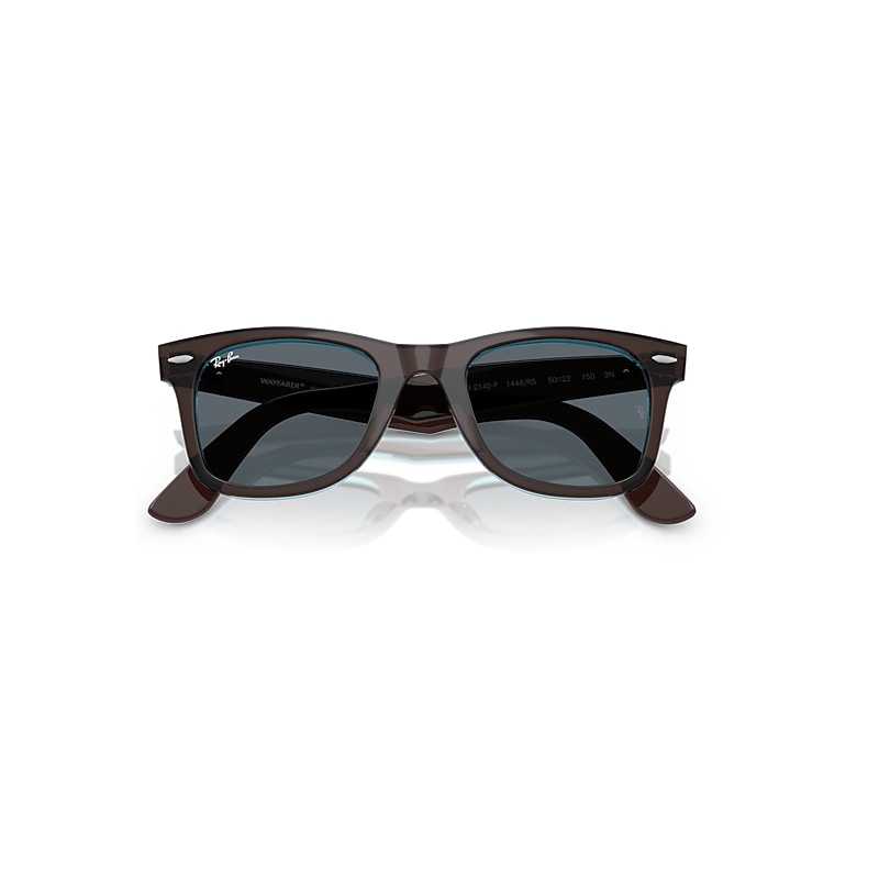 ORIGINAL WAYFARER CLASSIC Sunglasses in Brown On Transparent Blue