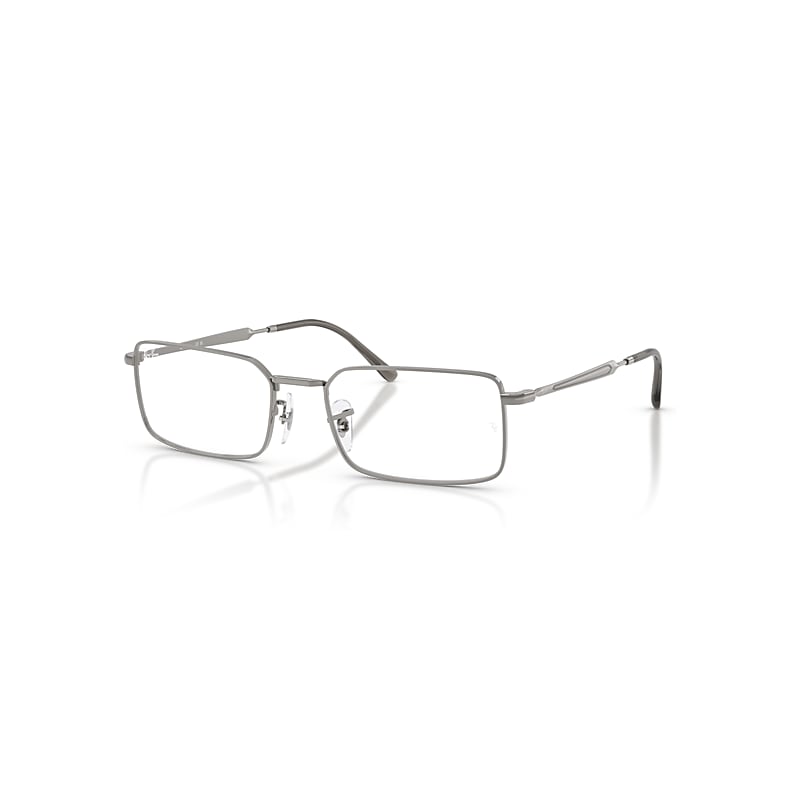 Ray-Ban Eyeglasses Unisex Rb6557 Optics - Gunmetal Frame Transparent Lenses Polarized 56-19