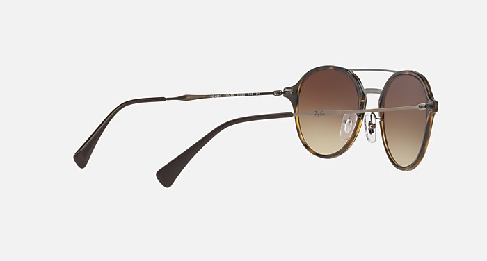 RB4287 Sunglasses in Light Havana and Brown Gradient (55-22