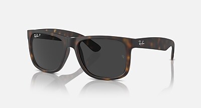 JUSTIN CLASSIC Sunglasses in Black and Dark Green (54-16) - RB4165