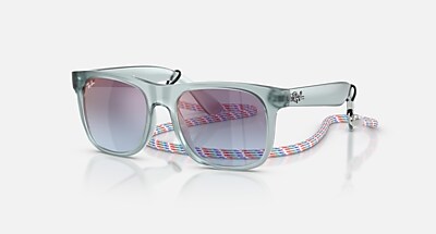 JUSTIN KIDS SUMMER CAPSULE Sunglasses in Transparent Red and Brown