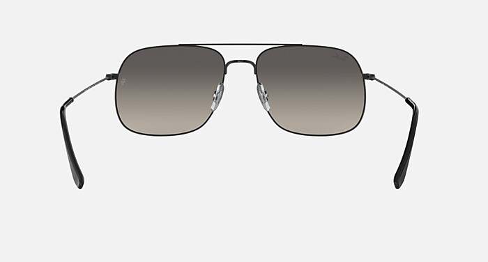 ANDREA Sunglasses in Rubber Black and Grey (59-17) - RB3595 | Ray