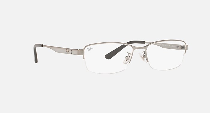 RB6453 OPTICS メガネ ガンメタル と クリア (55-17) - RB6453D
