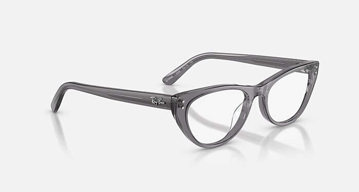 RB5449D OPTICS メガネ トランスペアレント グレー と クリア (54-18