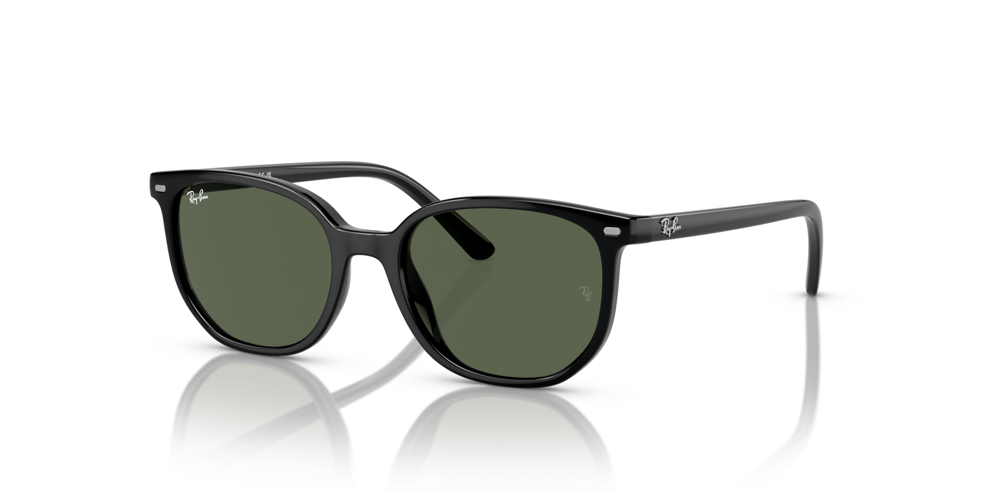 Ray-Ban Elliot Kids Lunettes De Soleil - Monture Noir Verres Vert 46-16 75 €