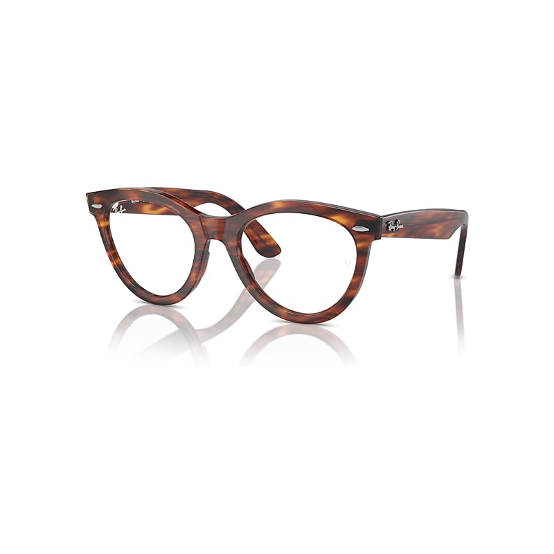 Ray-Ban Eyeglasses  Wayfarer Way Optics - Striped Havana Frame Clear Lenses Polarized 51-21, RX2241V
