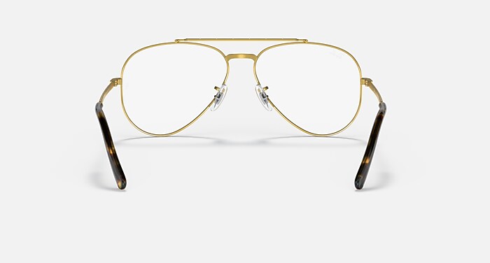 NEW AVIATOR OPTICS ポラライズド（偏光） メガネ ゴールド と クリア