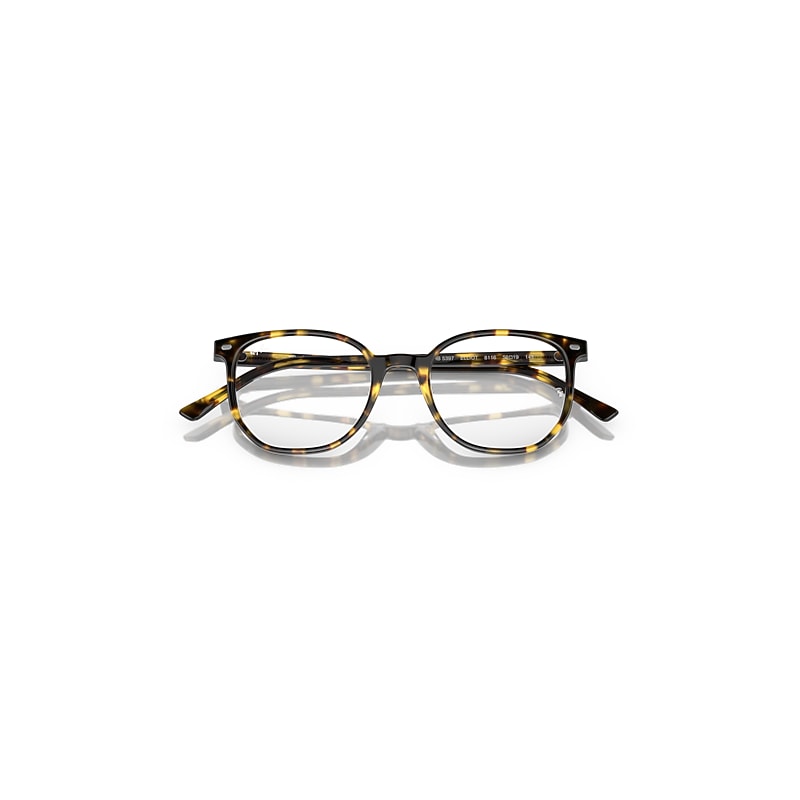 Ray-Ban Elliot Optics Limited Edition Eyeglasses Yellow Havana Frame Demo Lens Lenses Polarized 50-19