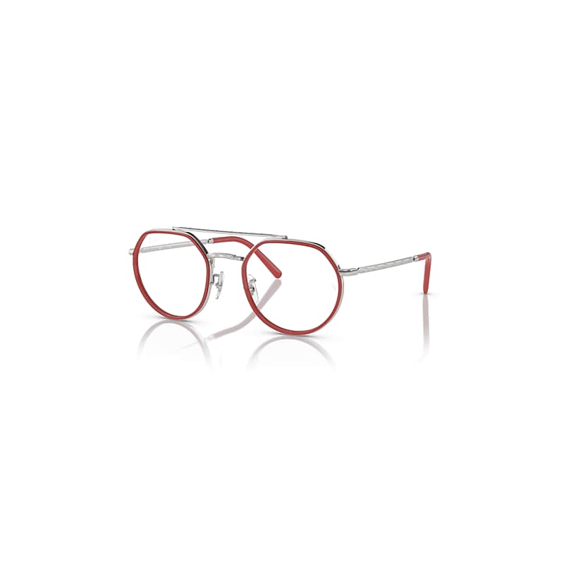 Ray-Ban Eyeglasses   Optics - Silver Frame Clear Lenses Polarized 51-22, RB3765V
