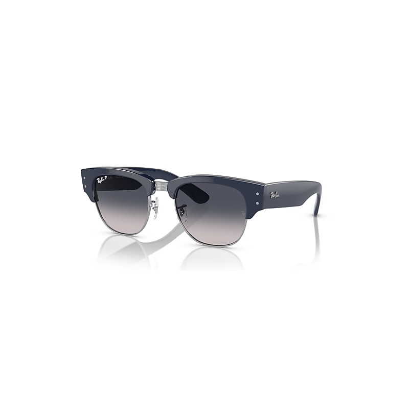 Ray-Ban Mega Clubmaster Sunglasses Blue Frame Blue Lenses Polarized 50-21