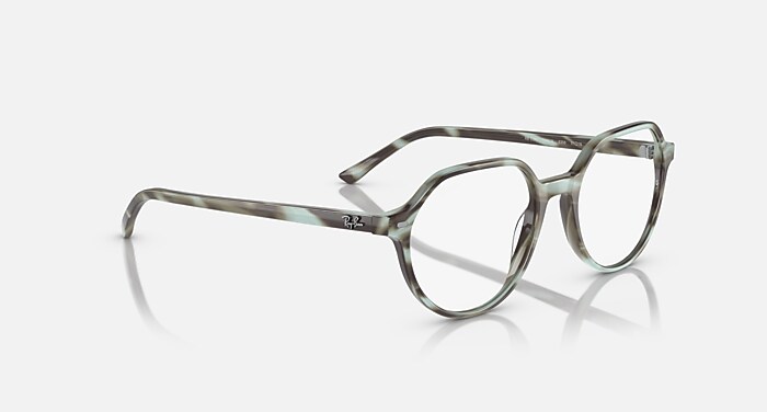THALIA OPTICS Eyeglasses with Striped Green and Clear (51-18