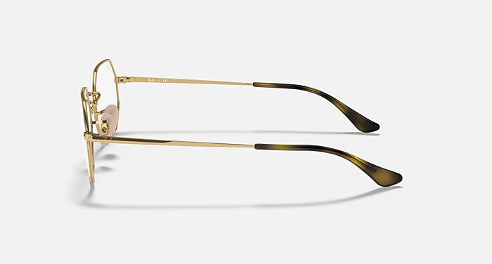 OCTAGONAL OPTICS Polarized Eyeglasses with Arista Gold and Clear