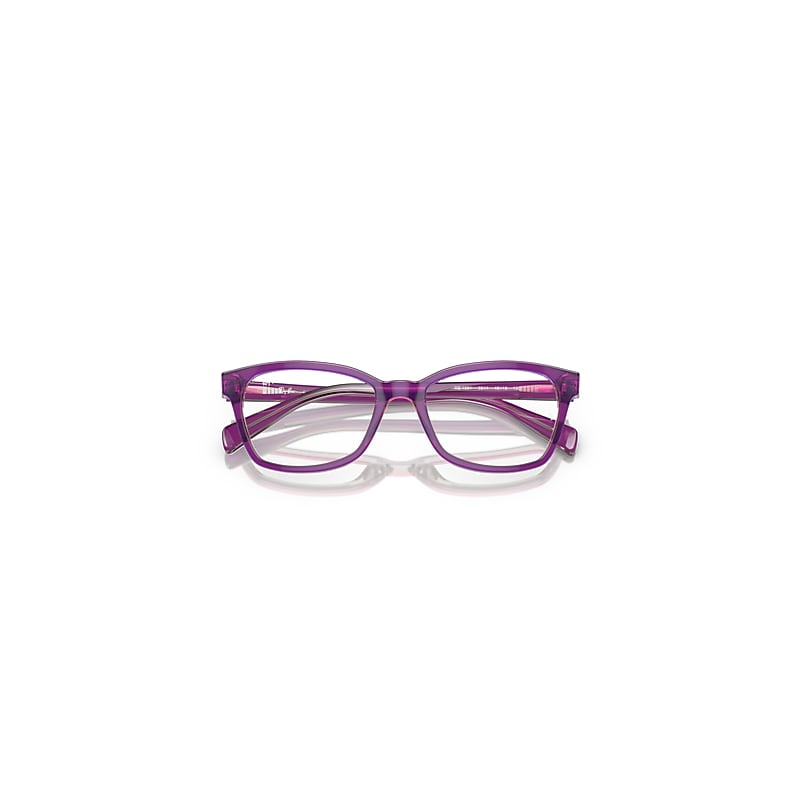 Ray-Ban Rb1591 Optics Kids Optical Top Purple & Pink & Beige Frame Clear Lenses Polarized 46-16