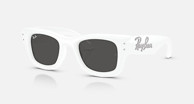 Óculos de Sol WAYFARER PUFFER CRYSTAL EDITION em Branco & Strass e