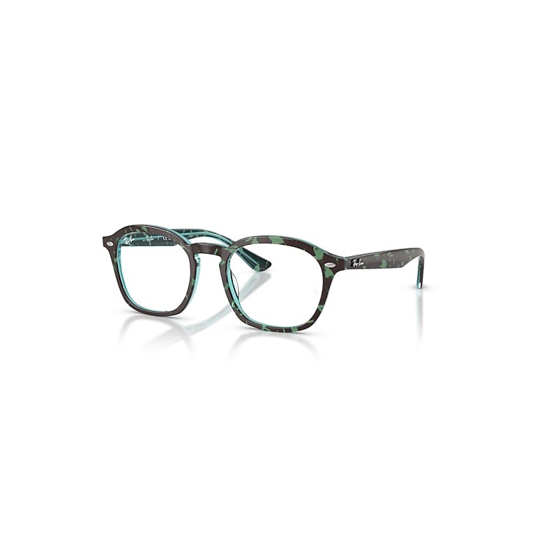 Ray-Ban  Optics - Monture Havana & Blue Verres Incolore 52-20 Polarisés, RB5451