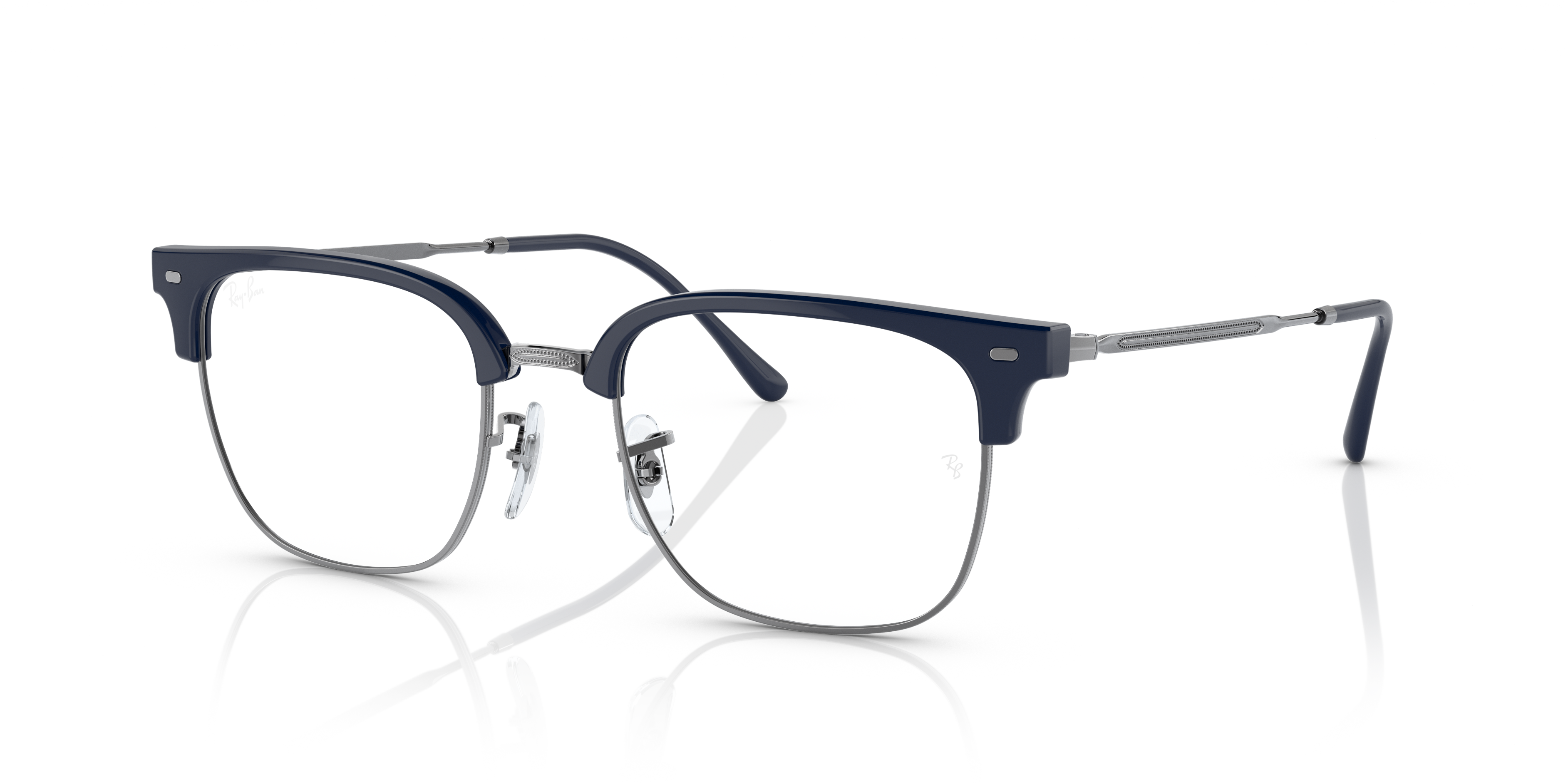 NEW CLUBMASTER OPTICS Eyeglasses with Blue On Gunmetal Frame