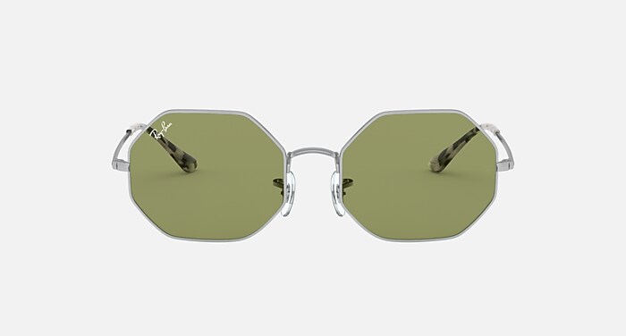 OCTAGON 1972 Sunglasses in Silver and Bottle Green - RB1972 | Ray