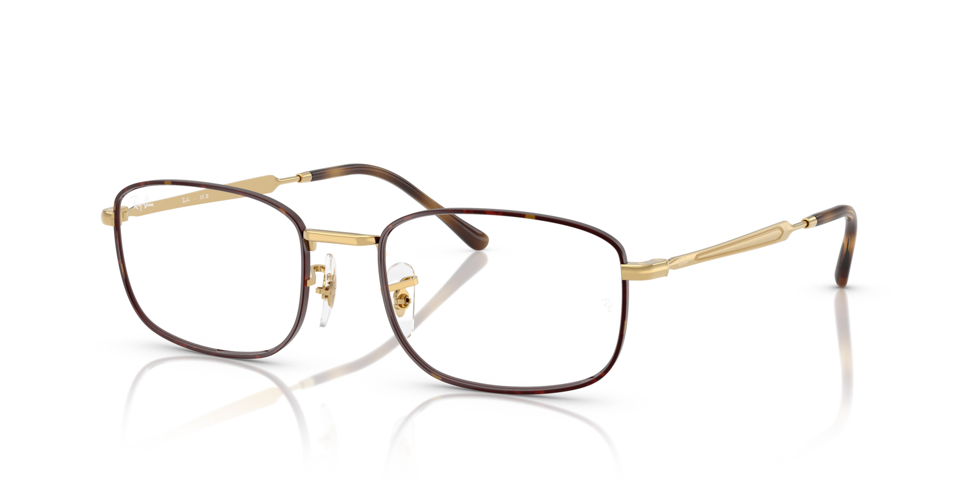 RB6533 OPTICS Eyeglasses with Havana On Arista Gold Frame - RB6533 