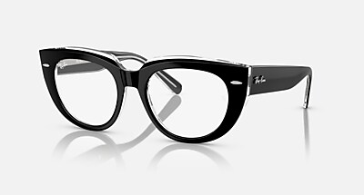 DOREEN OPTICS メガネ ダークハバナ オン マルチカラー と クリア (50