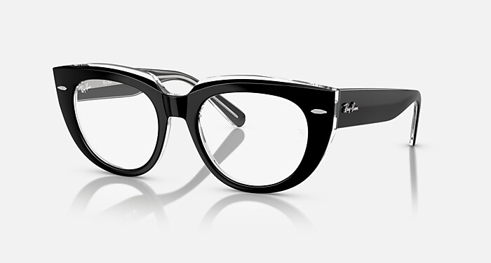 DOREEN OPTICS Eyeglasses with Black On Transparent Frame - RB5586