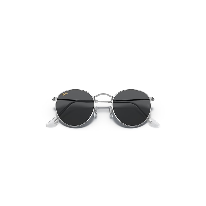 ROUND METAL LEGEND GOLD Sunglasses in Silver and Dark Grey