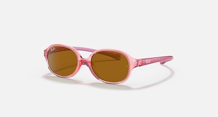 RB9074S KIDS Sunglasses in Fuxia On Pink and Dark Grey (39-16