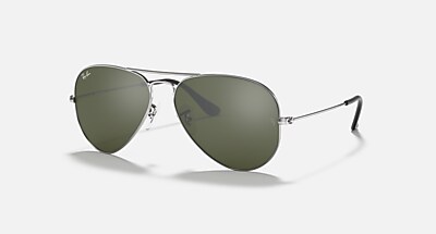 AVIATOR MIRROR ポラライズド（偏光） サングラス シルバー と