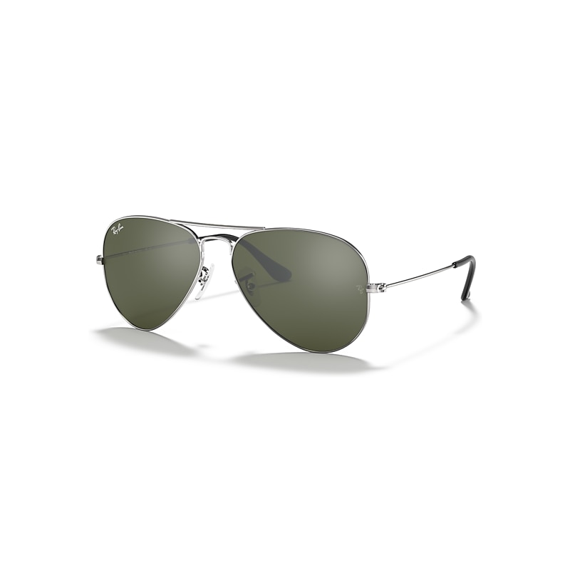 Ray-Ban Sunglasses Aviator 3025 Silver Grey Mirror 003/40 Large 62Mm - Image 7