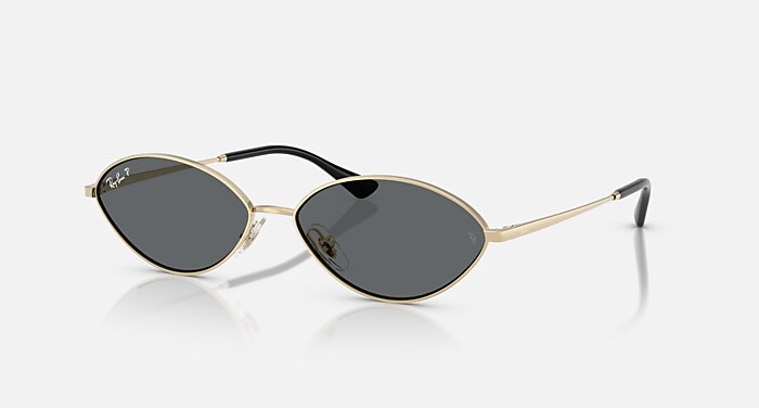 RB4457D BIO-BASED Sunglasses in Black and Dark Grey (55-19