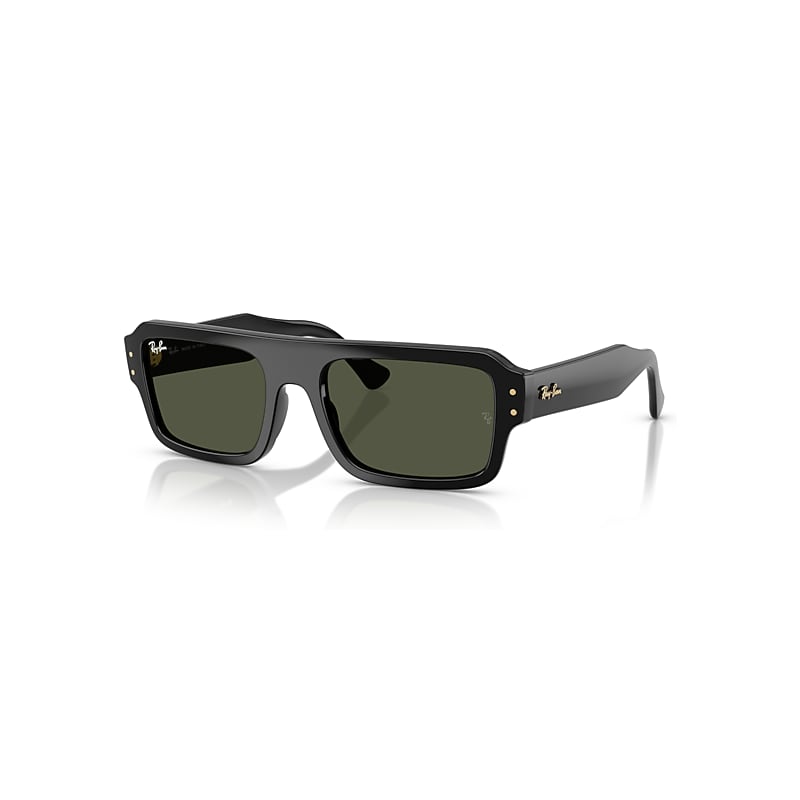 Ray-Ban Flacko RB4454, Black Sunglasses Green lenses, Mojo Glasses - Image 4