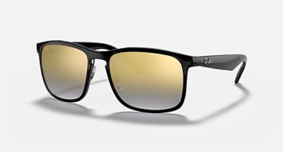 RB4264 POLARIZED+ LENSES Sunglasses in Black and Blue Polarized+