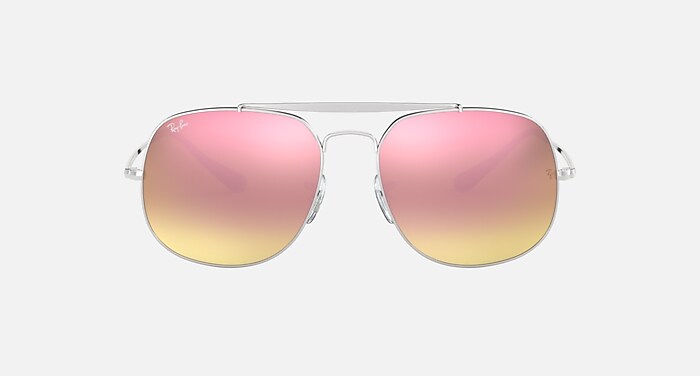 GENERAL Sunglasses in Silver and Copper Gradient Flash - RB3561