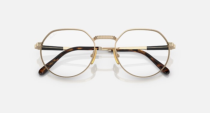 JACK II TITANIUM OPTICS Eyeglasses with Arista Gold Frame