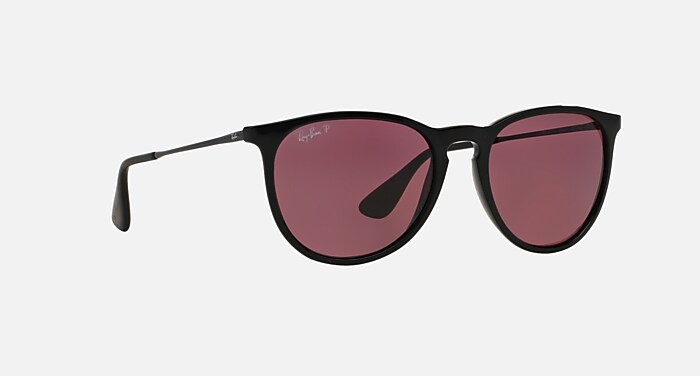 ERIKA CLASSIC Polarized Sunglasses in Black and Polarized Violet