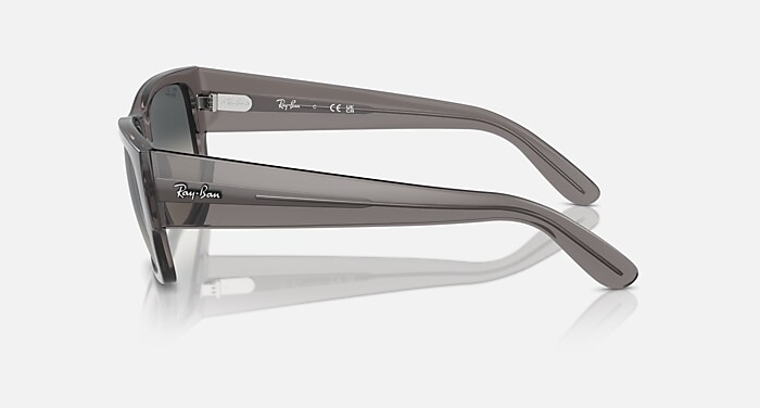 Carlos Sunglasses in Opal Dark Grey Frame and Grey Lenses (56-18