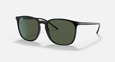 RB4387 Sunglasses in Black and Green Classic (55-18) - RB4387F