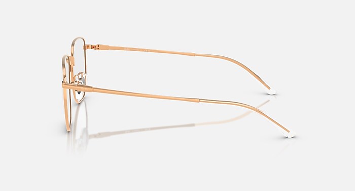 RB8776D OPTICS メガネ ローズゴールド と クリア (53-19) - RB8776D