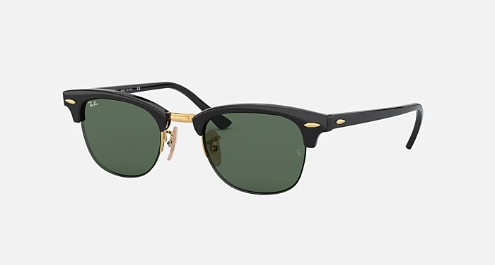 レイバンサングラス　RB4354 クラブマスターハーフリム RB4354 Sunglasses in Black and Green Classic (48-22) - RB4354