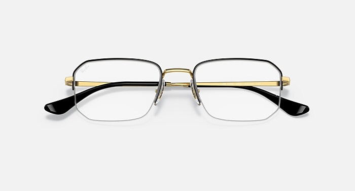 RB6449 OPTICS Eyeglasses with Black On Gold Frame - RB6449 | Ray