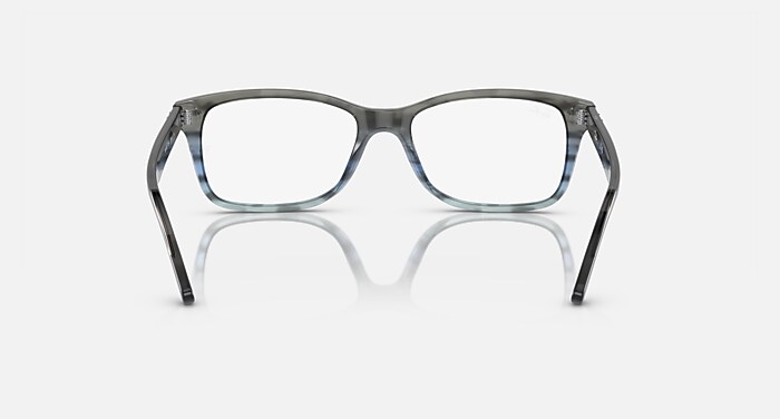 RB5428 OPTICS Eyeglasses with Striped Grey & Blue and Clear (53-17