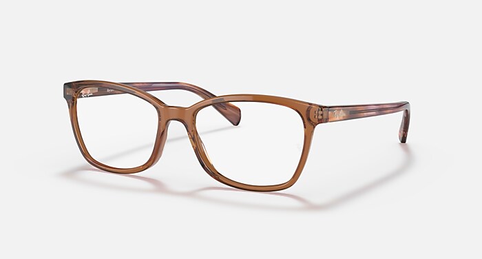 RB5362 OPTICS Polarized Eyeglasses with Transparent Brown and