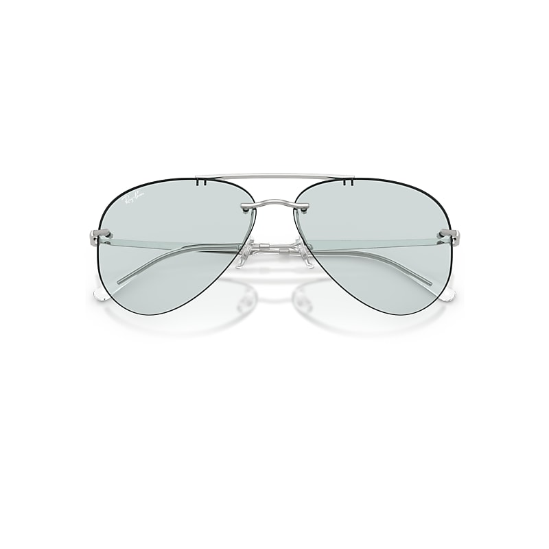 Ray-Ban Rb3791 Transitions ® Color Touch ™ Lenses Sunglasses Silver Frame Green Lenses 59-14