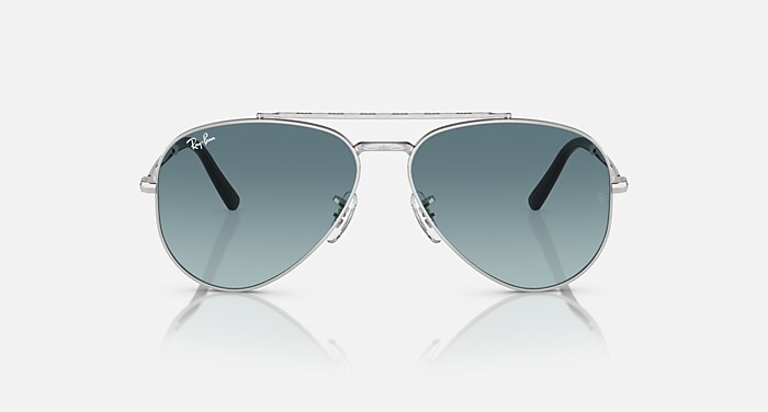 Ray-Ban Aviator サングラス シルバー NEW AVIATOR サングラス シルバー と ブルー (58-14) - RB3625