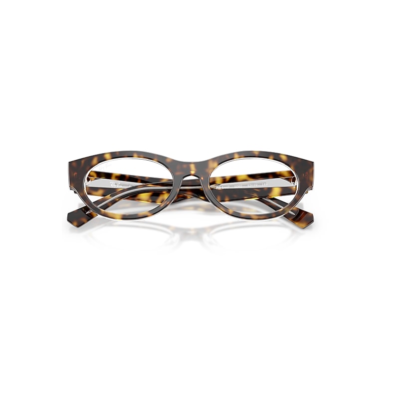 Ray-Ban Rb5447 Optics Optical Havana On Transparent Frame Clear Lenses Polarized 51-19