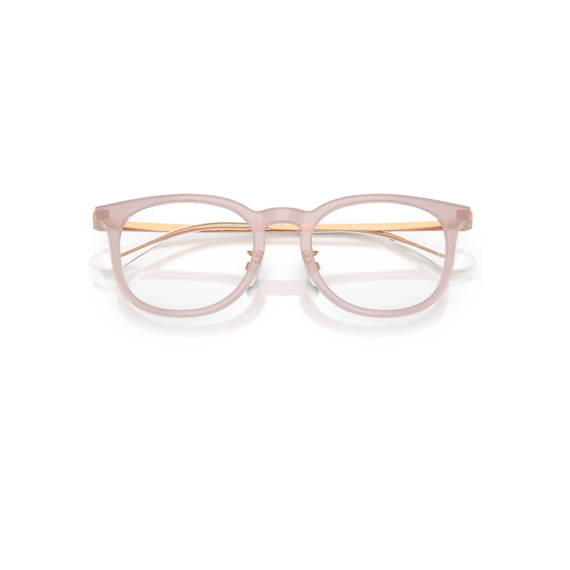 Ray-Ban Rb5453d Optics Optical Rose Gold Frame Clear Lenses Polarized 52-20