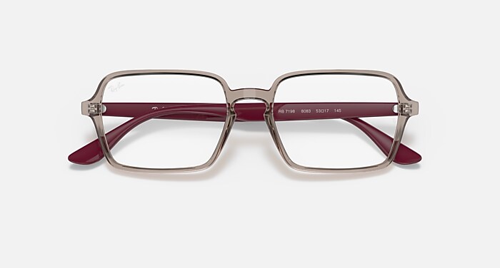 RB7198 OPTICS Eyeglasses with Transparent Grey and Clear (53-17