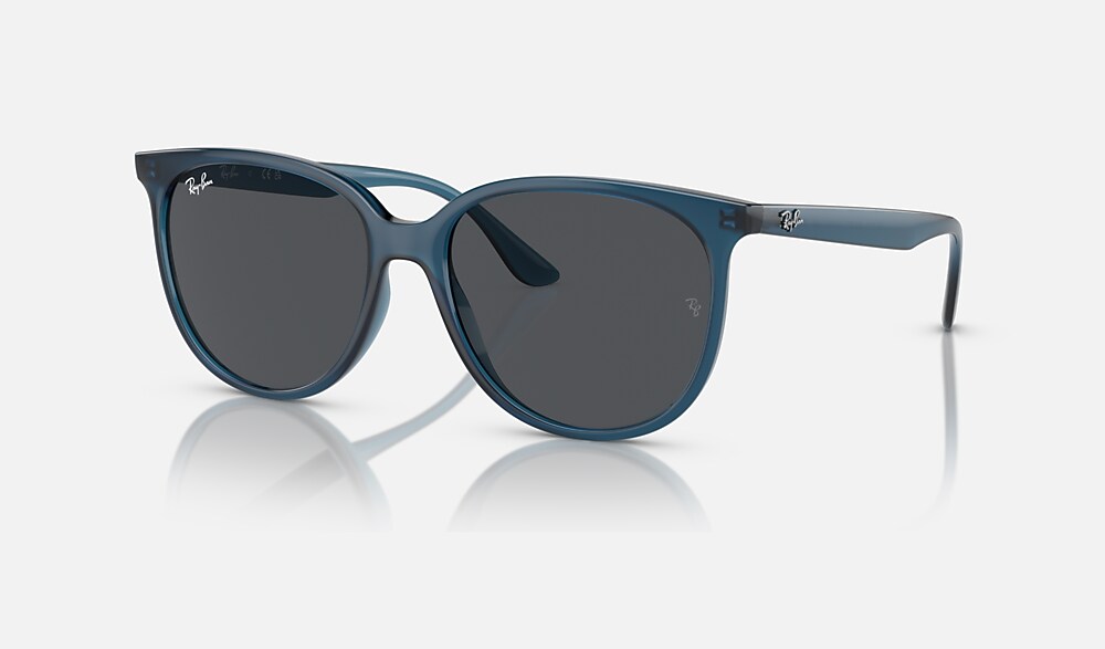 RB4378 Sunglasses in Opal Blue and Dark Grey - RB4378 | Ray  display picture 3
