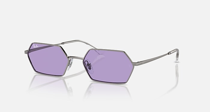 YEVI BIO-BASED Sunglasses in Gunmetal and Violet - RB3728 | Ray